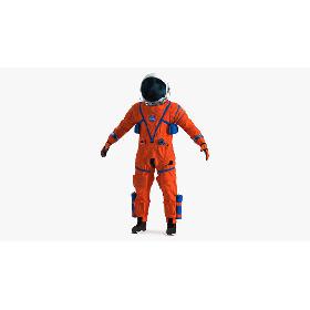 3D Astronaut in Advanced Crew Escape Suit model